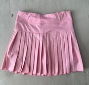 Light Pink Pleated Tennis Skirt