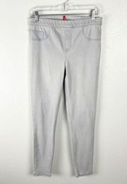 SPANX Light Wash High Rise Pull On Jeggings, Size Large