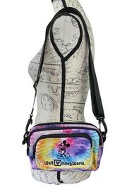 Walt Disney World Tie Dye 2 Way Shoulder Waist Bag NWOT