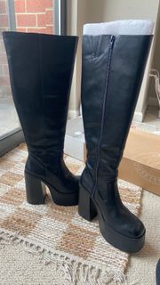 Urban Chunky Knee High Boots