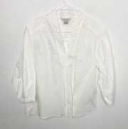 NWT French Connection white popover top oversized 
Size XS
New with tags