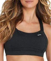 Brooks Women's Black Juno High Impact Wire-Free Sports Bra Size 32 C