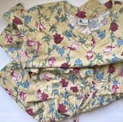 Vintage 90s New Look floral cotton shorts romper, size small