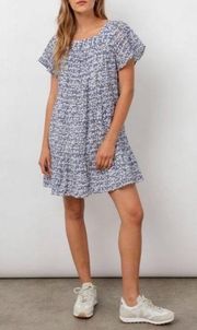 Rails Square Neck Floral Valentina Mini Dress in Navy Camellia