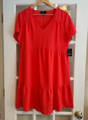 Ronni Nicole dress coral NWT size L