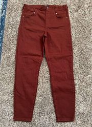 Liverpool pull on burgundy 12/31 jeans