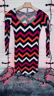 Zig zag short dress/ long shirt