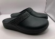 Women's Iconic Diamond Stud Slip On Crocs Comfort Clogs Size 6 clogs mules