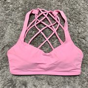 Lululemon NWOT  Free To Be Wild Bra *Miami Pink