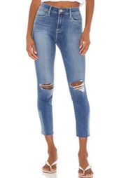 Le High Skinny Crop in Manzanita Rips Size 27