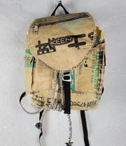 KEEN Harvest Kearney Womens Backpack Tan Recycled Rice Paper Plastic Daypack Bag