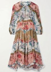 NWOT zimmermann cassia silk dress