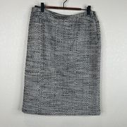 Lafayette 148 Career Tweed Skirt Women 8 Classic Preppy Capsule Luxury