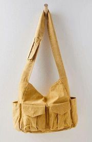 Free People Sand Storm Canvas Hive Carryall Tote Bag NWOT