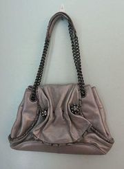 Betsey Johnson Crystal Dreams  Leather Drawstring Shoulder Handbag Purse
