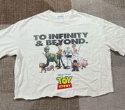 NEW MADHAPPY X DISNEY PIXAR TOY STORY TO INFINITY AND BEYOND CREAM CROP TOP S