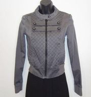 GENTLE Fawn Full Zip Long Sleeve Jacket Gray