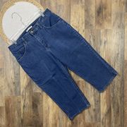 Lee Capri Jeans Womens Size 12 Mid-Rise Denim Stretch