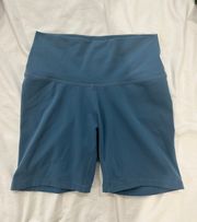 Blue Biker Shorts