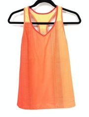 Moving Comfort Tank Top Women's Size M Orange Alexis V-Neck Racerback