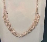 New Jessica McClintock Dressy Choker Rose Gold &