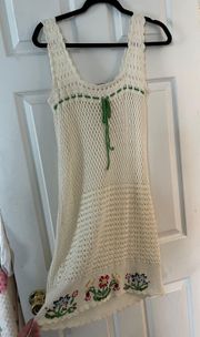Vintage NWT Crochet Floral Dress