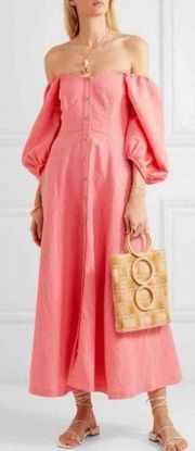 NEW Mara Hoffman Mika Maxi Dress in Pink sz 0