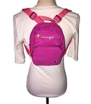 Champion  Mini Backpack Adjustable Nylon Berry Barbie Pink Straps Logo