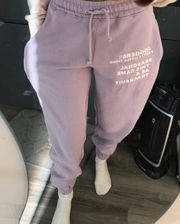 Lilac Logo Joggers