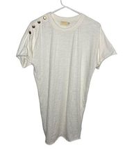 Nation LTD white t-shirt dress S Small