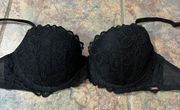 PINK black lace 34D bra