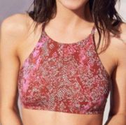 Urban Outfitters Out From Under High Neck Printed Bikini Top