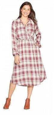 flannel plaid prairiecore dress