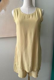 Limited pale yellow vintage romper