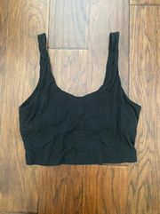 Black Tank Crop Top