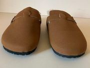 Boston style clogs,  lined faux shearling