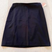 Philosophy Navy Gold Zipper Mini Skirt - Size 8 - NWT