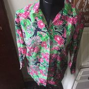 Lilly Pulitzer silk XS button down shirt