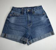 Boundaries Juniors Denim Shorts Stretch Cuffed Sz 5