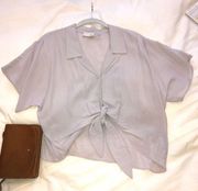 Light Purple Collar Tie Shirt