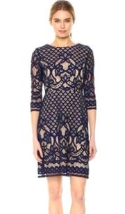 GABBY SKYE Navy Lace Dress