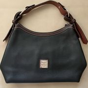 Dooney & Bourke Shoulder Bag Leather Black and Camel