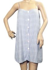 Urban Outfitters  Tank Dress Sleeveless Blue Plaid