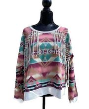 Fringe Aztec Sweater