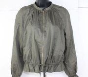 ladies H&M green jacket size 4