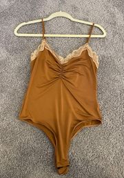 Brown Lace Bodysuit