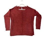 Love by Design Women's Burgundy Red Crew neck  Long Sleeve Sweater  X-Large