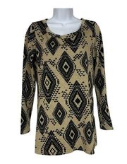 About a Girl Los Angeles Women's Long Sleeved Swoop Neck Sweater Size Large