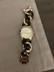 Michael Kors Tortoise & Gold Watch