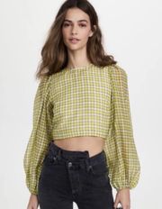 GANNI
Checked Crop Top, in Excellent Pre Loved Condition